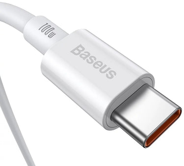 Baseus Superior Series Fast Charging Data Cable USB-C to USB-C 100W 1Meter - White